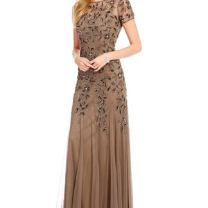 Adrianna Papell floor-length dress.
